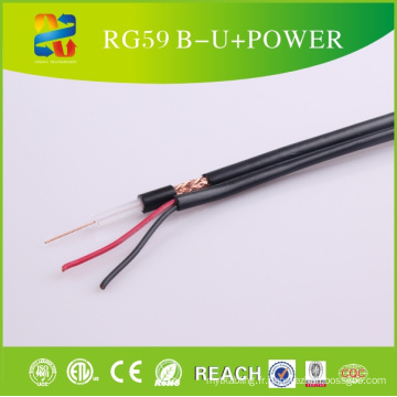 Le meilleur câble coaxial composite professionnel Rg59 avec câble d&#39;alimentation